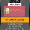 M Scheme Diploma Architecture 3rd Sem Syllabus