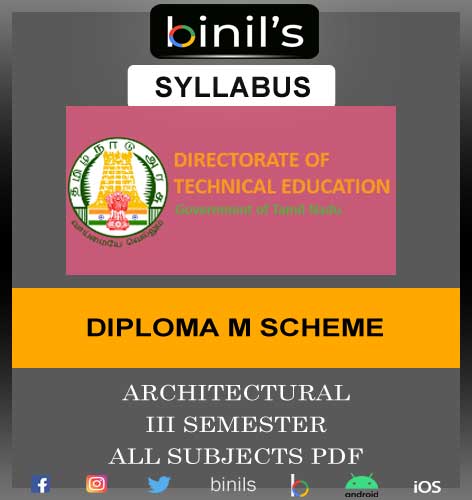 M Scheme Diploma Architecture 3rd Sem Syllabus