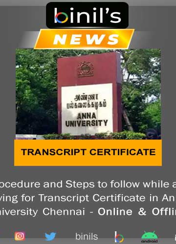 anna university transcript certificate procedure