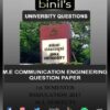 Anna University M.E communication engineering questions papers 1st sem