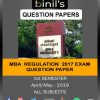 Anna University Question Papers April/May- 2019 for the 1st Sem MBA