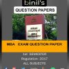 Anna University MBA 1st semester previous year question papers Reg 17