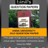 Anna University MBA previous year question paper Reg-08,13 & 17