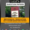 Anna university Mech Engg 3rd sem previous year Question Paper Reg17