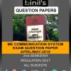 Anna University communication System Question Papers 2nd Semester Regulation 2017