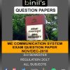 Anna University communication engineering previous year question papers