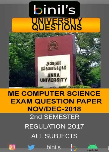 Anna University computer sciences engineering question papers 2nd Sem