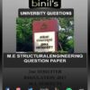 Anna University M.E question papers for Structural Engineering 2nd sem