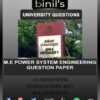 Anna University M.E Power System questions papers for 1st sem Reg -17