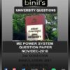 Anna University power system question paper Nov/Dec 2018 for 2nd Sem