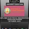 DOTE University Dip Electrical Engineering Question Paper Oct 2018 for the 3rd sem M-Scheme