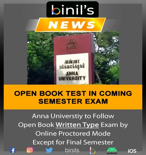 Anna University to Conduct Open Book Test for Upcoming Semester Exam