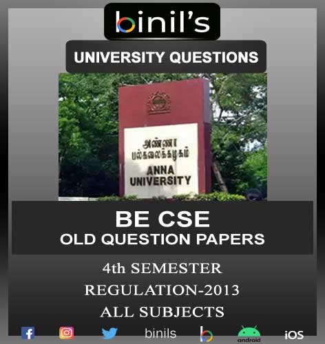 BE CSE 4th Sem Question Papers