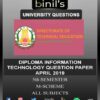 DOTE University information technology past exam papers for 5th sem