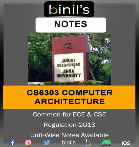 CS6303 Computer Architecture Notes
