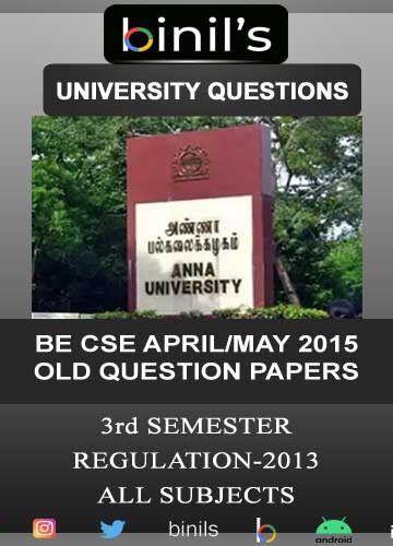 CSE 3rd-Sem April/May 2015 Question Papers