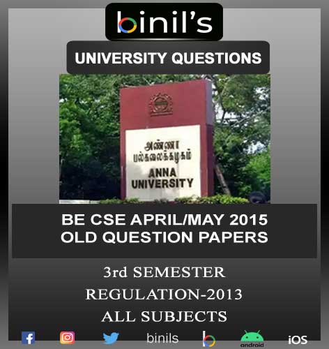 CSE 3rd-Sem April/May 2015 Question Papers