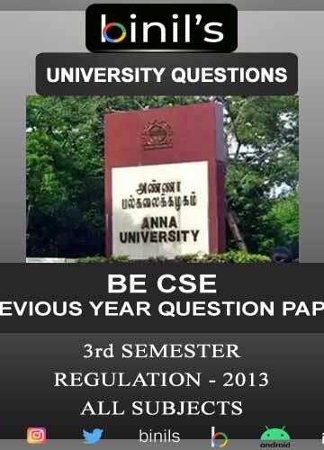 CSE 3rd Semester Question Paper