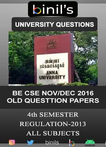 CSE 4th Sem Nov Dec 2016 Old Question Paper