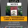 EC6503 Transmission Lines & Waveguides Notes