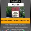 EC6304 Electronic Circuits-I Notes