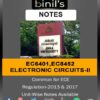 Electronic Circuits-II Notes