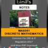 MA8351 Discrete Mathematics Notes