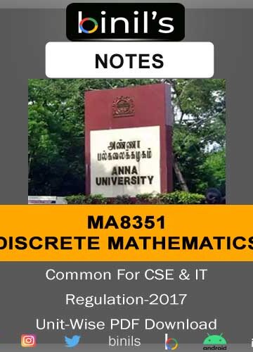 MA8351 Discrete Mathematics Notes