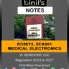 Medical Electronics Reg-17 & 13 Notes