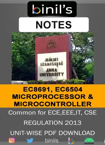 Microprocessor and Microcontroller Notes