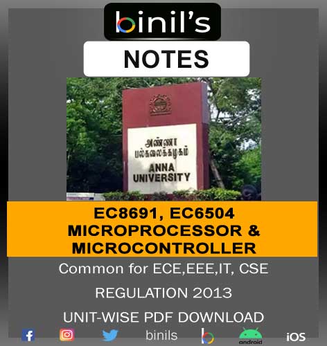 Microprocessor and Microcontroller Notes