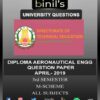 DOTE University Diploma Aeronautical Engineering Question Paper