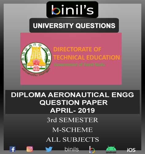 DOTE University Diploma Aeronautical Engineering Question Paper