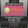 DOTE University Diploma 3rd Sem Question Papers Aeronautical Oct18