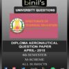 DOTE University Diploma 4th Sem Question Paper for Aeronautical April18