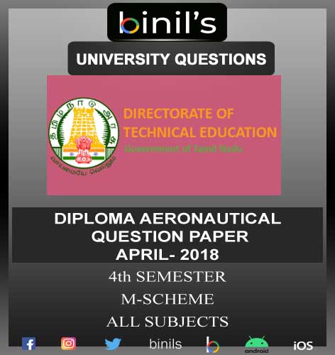 DOTE University Diploma 4th Sem Question Paper for Aeronautical April18