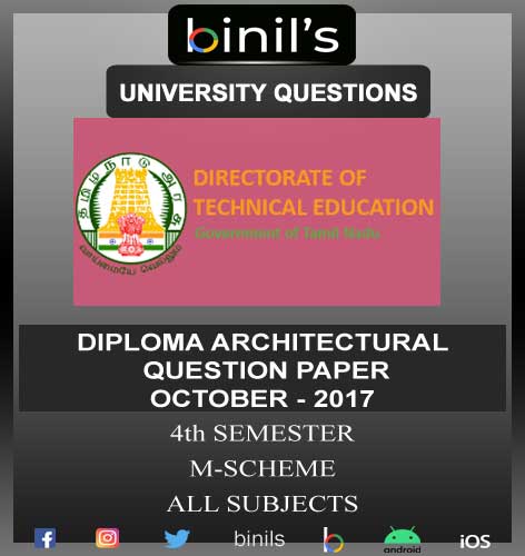 DOTE University Diploma 4th Semester question papers for Architectural