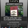 Anna University CSE 5th Sem Question Papers April/May 2017