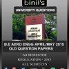 Anna University Aero Engg 3rd-Sem Question Papers April/May 2015