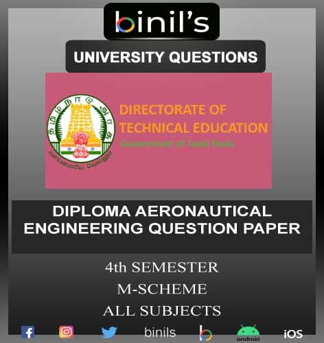 DOTE University Diploma Aeronautical engineering question papers 4th