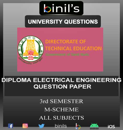 DOTE University Diploma Electrical engineering question papers 3rd sem