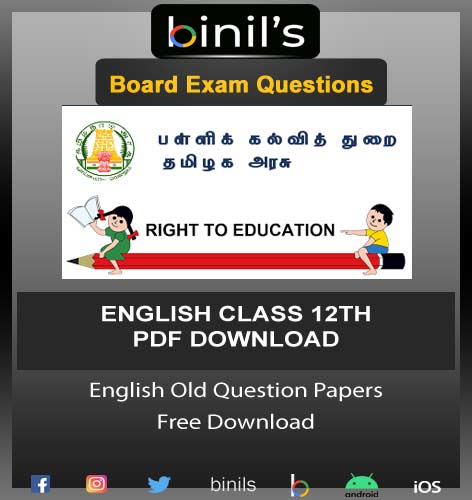 12th English Question Paper 2020 Free Download