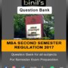 Anna University MBA 2nd sem Question Bank reg-17