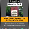 MBA 3rd Sem Question Bank Reg-2017 FREE Download