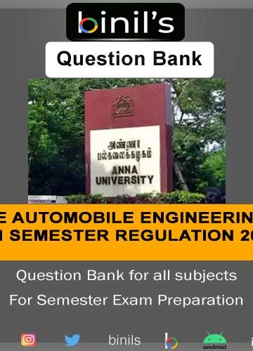 Anna University B.E 8th sem Question Bank reg-2017