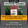 Anna University Reg-2013 B.E 4th Sem Robotics & Automation Question Paper Dec 2019