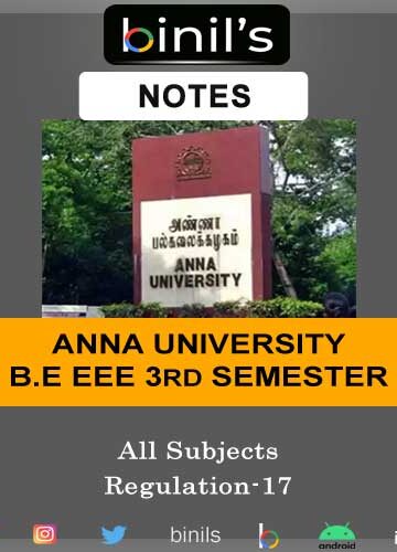 Anna University 3rd Sem EEE Notes