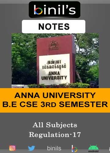 Anna University 3rd Sem Notes CSE