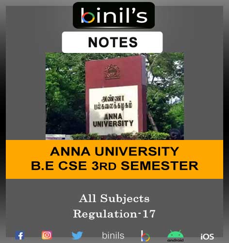 Anna University 3rd Sem Notes CSE