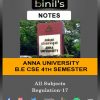 Anna University 4th Sem CSE Notes